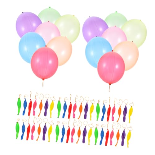 GARVALON 50 Stücke Interessante Punch Ballons Für Kinder Latex Ballons Ideal Party Tasche Füllstoffe von GARVALON