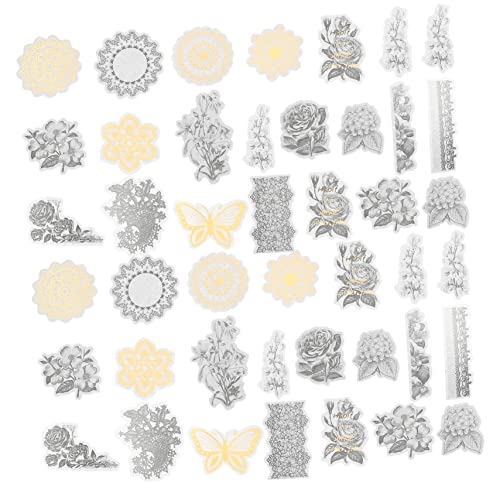 GARVALON 60St Pocket-Sticker-Pack Geschenkaufkleber vorhandener Aufkleber Pflanzen-Tag Sammelalbum liefert Dekor Scrapbooking Sticker Scrapbook Stickers DIY Bastelaufkleber Papieraufkleber von GARVALON