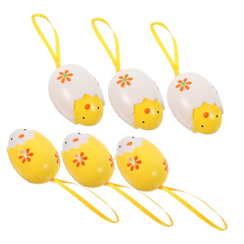 GARVALON 6St Ostereier easter egg decoration ostern egg holder osterpresente Eier bemalen zu Ostern Osterdekoration Gastgeschenke für Ostern osterparty gefallen Plastik Yellow von GARVALON