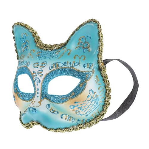 GARVALON Maske Katze Cosplay Dekorativ Halloween Partyzubehör Partygeschenk Plastik von GARVALON