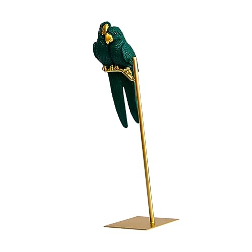 GARVALON Nordic Couple Parrot Figur Dekoration Exquisite Papagei Tischornament Stilvolle Vogel Deko Für Zuhause Und Büro Perfekt Als Für Tierliebhaber von GARVALON