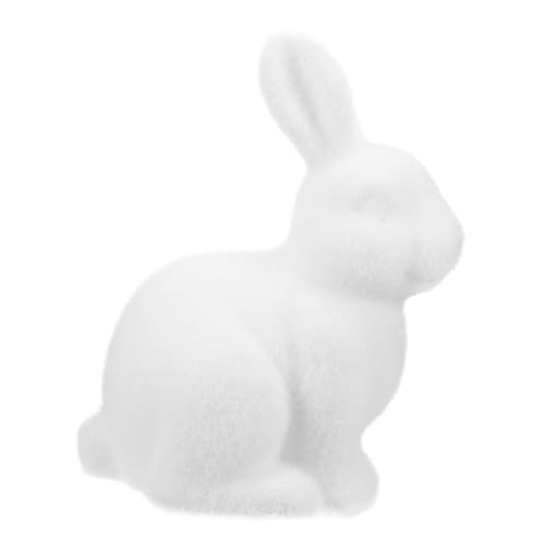 GARVALON Osterhase Dekorationen beflockt Kaninchen Ornament Garten Beflockung für Ostern Feier von GARVALON