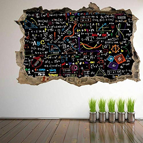 Mathe Formeln 3D Wandkunst Aufkleber Wandtattoo Mathematik Schule Dekor Gc9 Wandtattoo Poster Vinyl 60x90 cm von GAWDI