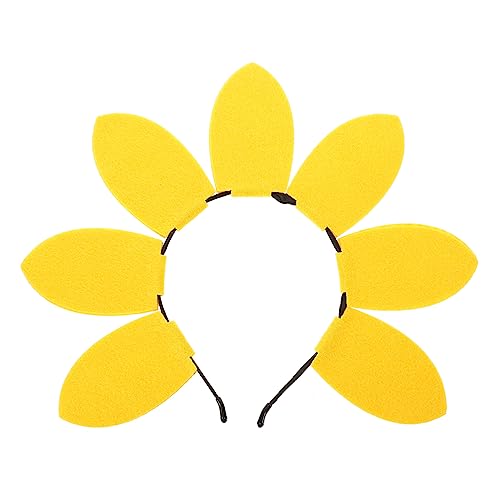 GAXIRE 2st Sonnenblumen-stirnband Sonnenblumenkrone Party-haarreifen Haarschmuck Für Mädchen Festival-haarband Boho-dekorationen Frauen Kopfschmuck Boho-stirnband Kunststoff Yellow von GAXIRE