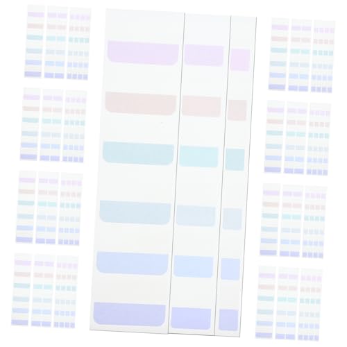 GAXIRE 420 Stk Index-Aufkleber bookmarks lesezeichen fähn büro materialien Farbige Markierung Buchregisterkarten praktische Lesestreifen klebrige Lesestreifen Lernzubehör das Haustier von GAXIRE