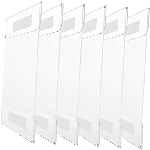 GAXIRE 6 Stück Acryl Schilderhalter Transparente Poster Display Holder Tischschildhalter Für Büro Geschäft Hochzeit Klarer Dokumentenhalter Und Preisständer von GAXIRE