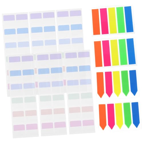 GAXIRE 640 Stück Haftmarker Index Tabs Seitenmarkierungen Beschreibbare Seitenaufkleber Lesestreifen Bunte Tab Marker Für Notizen Und Dokumente von GAXIRE