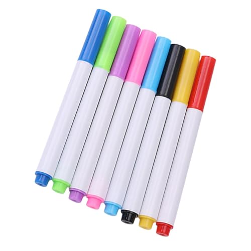 GAXIRE 8 Stück Löschbare Whiteboard Marker Löschbarer Stift Feine Spitze Whiteboard Stifte Trocken Abwischbare Stifte Trocken Abwischbare Stifte Für Whiteboard Farbige Malmarker von GAXIRE