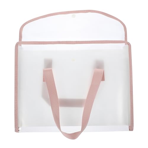 GAXIRE Tragbare Orgel tasche büroartikel büromaterial ordnee cord organizer bag Kunststoffordner Papierorganisator Desktop-Organizer Akkordeon Binder mehrschichtiger Dateiordner pp Rosa von GAXIRE