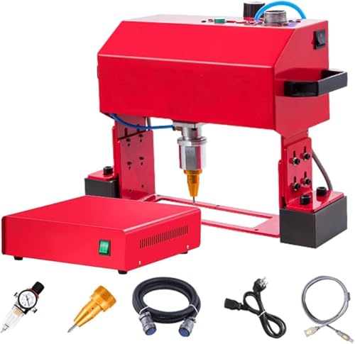 GAYAYAS Handgeführte Nadelpräger, pneumatische Nadelpräger, zur Verwendung mit großen und schweren Metallteilen wie Autochassis,TypeX GAYAYAS Handgeführte Nadelpräger, pneumatische Nadelpräger, zur Verwendung mit großen und schweren Metallteilen wie Autochassis,TypeX von GAYAYAS