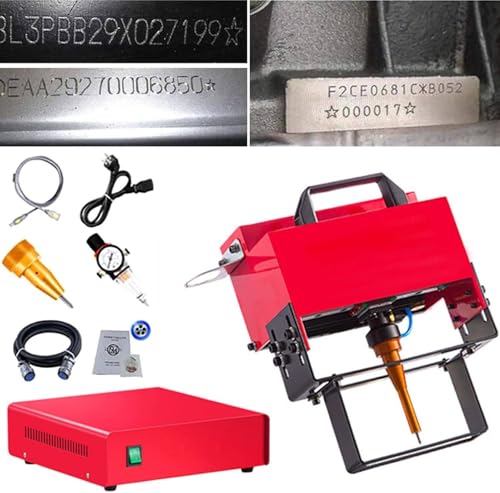 GAYAYAS Tragbare pneumatische Nadelpräger-Markierungsmaschine, Graviermaschine für Metallmarkierungsmaschinen, zum Erstellen von Buchstaben, Seriennummern, VIN-Codes und Nummern,TypeM GAYAYAS Tragbare pneumatische Nadelpräger-Markierungsmaschine, Graviermaschine für Metallmarkierungsmaschinen, zum Erstellen von Buchstaben, Seriennummern, VIN-Codes und Nummern,TypeM von GAYAYAS