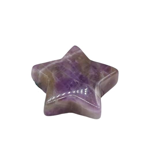 1 x Sternform-Mineralprobe, Naturstein, Amethyst-Rosenquarz, Achat, Aquarium-Schmuck, HOM von GAYEGF