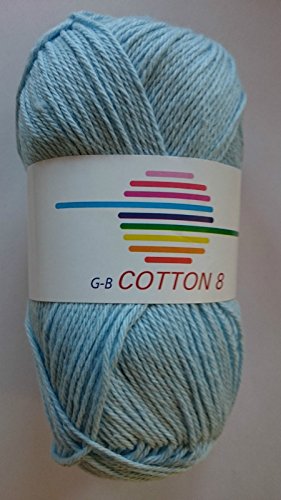 G-B Wolle Cotton 8 100 % Baumwolle, Farbe:1420 bleu von GB Wolle