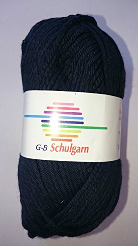 G-B Wolle Schulgarn, Farbe:1020 Marine von GB Wolle