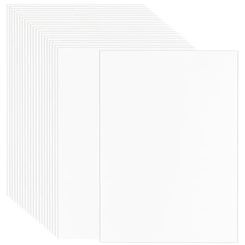 GBACHOOSE 100 Stück Kartonpapier A4, 250g /m² Papier A4 Weiß Papier, Dickes Papier 21 x 29,7 cm (Weiß) für Einladungen, Hochzeit, Menükarten, DIY-Karten von GBACHOOSE