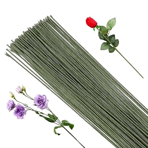 GBYUHAIJUN Blumendraht 50-150 Stück Blumendraht Blumenstieldraht 30cm lang for Basteln von Blumen Basteln Blumen Blumensträuße(Type 2) von GBYUHAIJUN