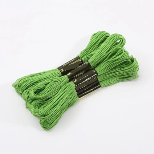 GBYUHAIJUN Kreuzstichfäden 5/10 stücke Multicolor Floss Kreuzstichfäden Baumwollnähstränge Stickgarn DIY Nähwerkzeug(Green,10pcs) von GBYUHAIJUN