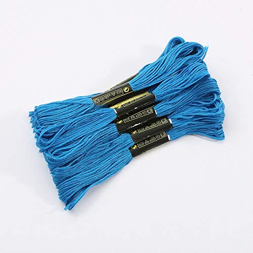 GBYUHAIJUN Kreuzstichfäden 5–10 Stück Stickgarn Kreuzstich Baumwolle Stickgarn Floss Nähen Stränge Handwerk(Blue,10pcs) von GBYUHAIJUN