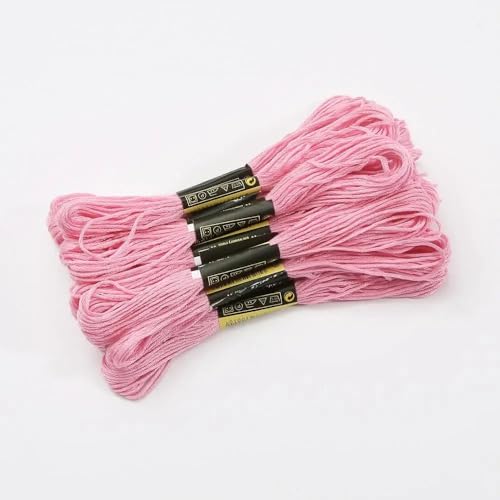 GBYUHAIJUN Kreuzstichfäden 50 stücke Farben Baumwolle Nähen Stränge Kreuz Stich Sticken Thread Floss Kit DIY Nähen Werkzeuge(Pink) von GBYUHAIJUN