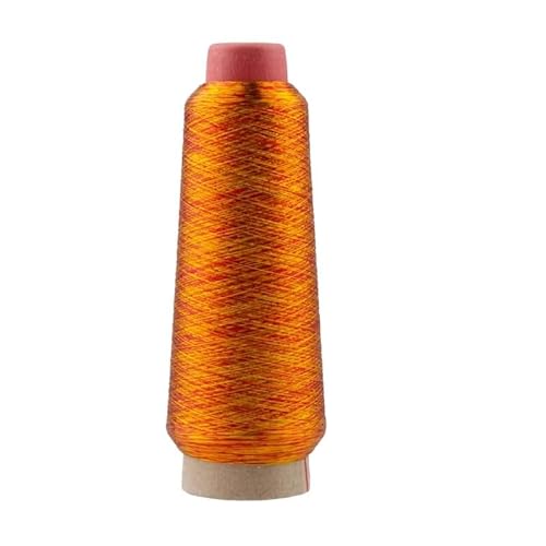 GBYUHAIJUN Kreuzstichfäden Bunte Stickerei Kreuzstich DIY Thread Metallic Garn gewebte Linie 3200M(Golden red) von GBYUHAIJUN