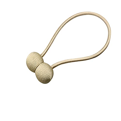 GBZIJIE Raffhalter für Vorhänge,Vorhang Raffhalter 1 stück Bunte magnetische Vorhang Raffel Rolle Krawatte Backs Zubehör Vorhänge Halter Holdback Clip Schnalle Strap Seil Home Decoration(Beige) von GBZIJIE