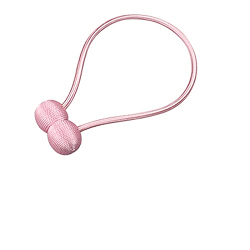 GBZIJIE Raffhalter für Vorhänge,Vorhang Raffhalter 1 stück Bunte magnetische Vorhang Raffel Rolle Krawatte Backs Zubehör Vorhänge Halter Holdback Clip Schnalle Strap Seil Home Decoration(Pink) von GBZIJIE