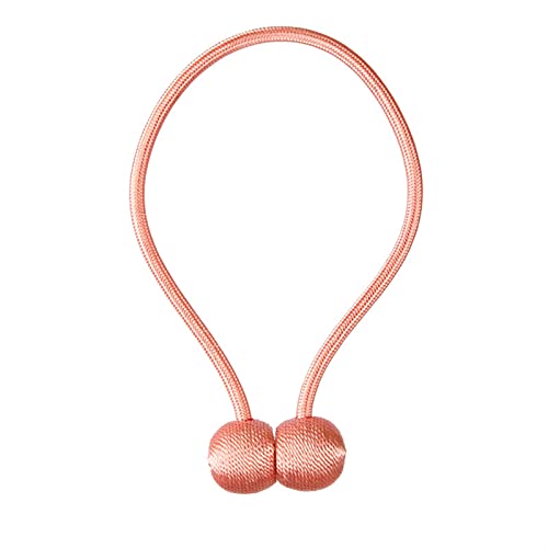 GBZIJIE Raffhalter für Vorhänge,Vorhang Raffhalter 2 stücke Bunte magnetische Vorhang Raffel Rolle Krawatte Backs Zubehör Vorhänge Halter Holdback Clip Schnalle Strap Seil Home Decoration(Pink) von GBZIJIE