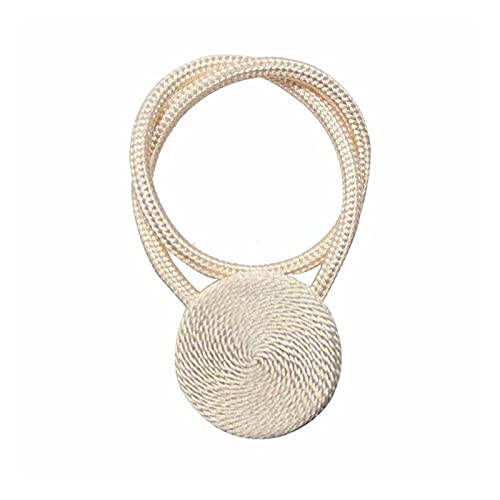 GBZIJIE Raffhalter für Vorhänge,Vorhang Raffhalter 3 stücke Magnetfeld Vorhang Raffa Raum Zubehör Makaron Gold Vorhänge Clip Home Decor Vorhanghalter Schnallen Strap Seil Krawatte Zurück(Beige) von GBZIJIE