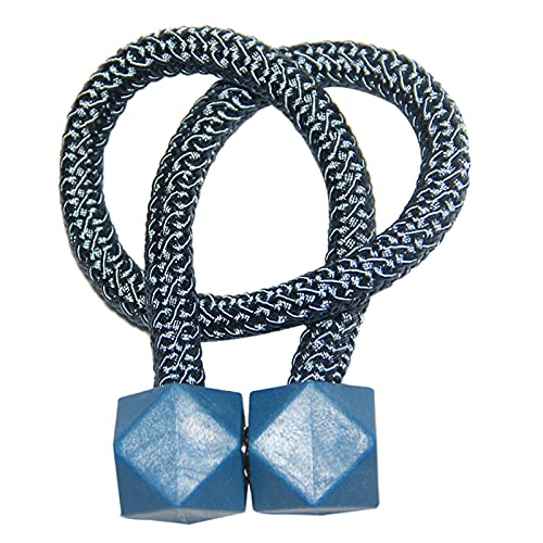 GBZIJIE Raffhalter für Vorhänge,Vorhang Raffhalter 5 stücke Magnetische Vorhang Raffiness Holdbacks Schnalle Clip Strap Magnet Pearl Ball Krawatte Backs Vorhang Hängende Ruten Seilraum Zubehör(Blue) von GBZIJIE