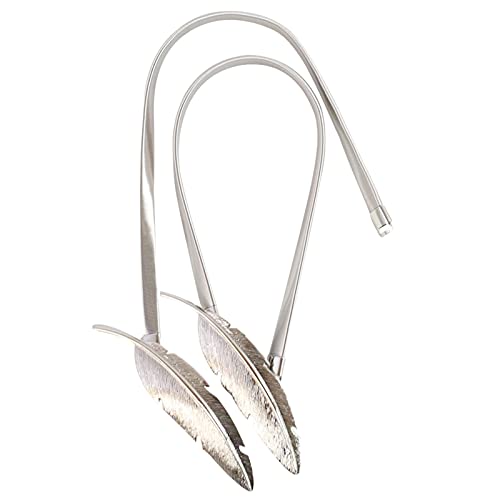 GBZIJIE Raffhalter für Vorhänge,Vorhang Raffhalter Magnetblätter Vorhang Schnalle Seil Fenster Vorhänge Raffinerie Halter Clip Strap Clip Mode Polyester Dekoratives Zuhause Zubehör(Silver) von GBZIJIE