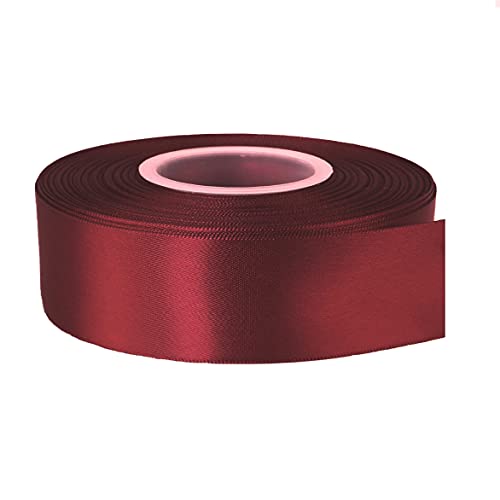 Doppelseitiges Polyester-Satinband, 23 m, perfekt für Hochzeiten, Geschenkverpackungen, Schleifenherstellung und andere Projekte (15 mm x 23 m, Kastanienbraun) von GCS LONDON