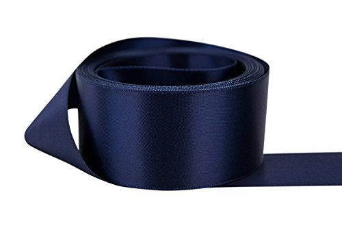 Satinband Viele Farben - 38 mm breit - 5 Meter (Marineblau) für Geschenkverpackung, Party, Nähen, Dekoration, Events, Kleid, Schleife, Autos, Handwerk und vieles mehr von GCS LONDON