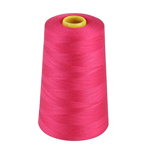 Overlock-Garn – Polyester – Nähgarn – 4 x 5000 Yard Spulen – wählen Sie aus großem Farbsortiment kirsch-pink von GCS LONDON