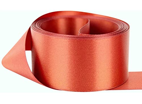 Satinband Viele Farben - 38mm breit - 5 Meter (Kupfer) - für Geschenkverpackung, Nähen, Party, Dekorationen, Kleid, Events, Basteln, Schleifen, Blumen, Schleifen und vieles mehr von GCS LONDON