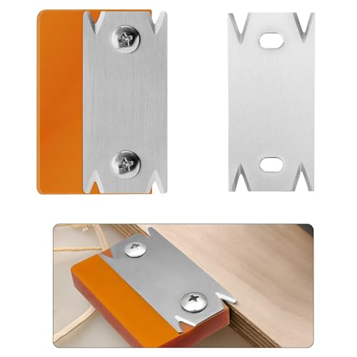 GD HUA Furnierkantenschneider, Manueller Kantenanleimschneider, Kantenschneider, Rutschfest Handhobel, Wood Edge Banding Trimmer mit 1 Ersatzklinge, Holz PVC ABS Kantenschneider (Orange) von GD HUA