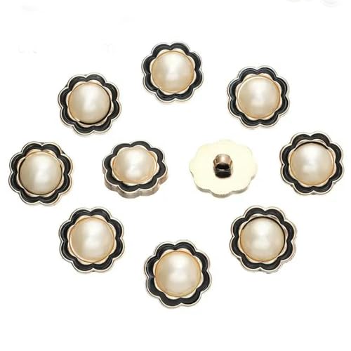 GDBZS 10 Stück 18~25 mm handgefertigte Ornamente Nähen Perlenknöpfe DIY Handarbeiten Kleidungsknöpfe Hemdknöpfe Nähzubehör von GDBZS