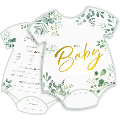 Baby Shower Spiele Karten Babyparty Karten Zum Ausfüllen Baby Tippkarten Babyparty Spiele Beidseitig Bedrucktfür Babyparty und Gender Reveal Feier Ratekarten Baby Shower Geschenk 20 Karten von GDFJBG