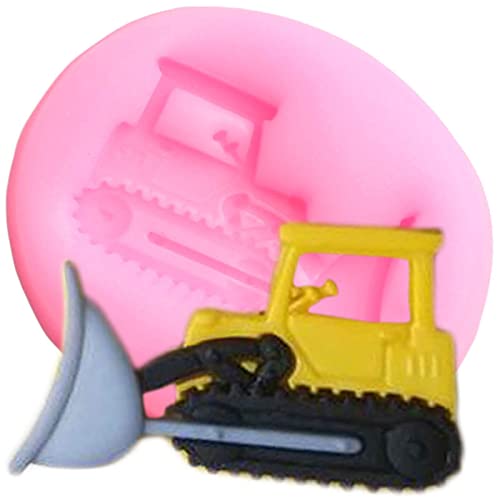 Bulldozer Silikonformen Kran Bauwagen Schokolade Fondant Kuchen Dekorieren Werkzeuge Party Cupcake Backformen, CC498 von GDPOOTREE