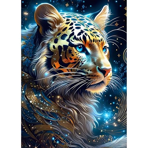 GDYEEH 5D Tiger Diamant Painting Pictures, DIY Fantasie Diamant Art Painting Kits, Traumland Diamond Painting Set for Adults Anfänger, Mosaic Making, Diamond Painting for Home Decor 30x40cm von GDYEEH