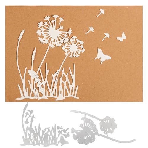 1 Set Stanzschablonen Löwenzahn Metall Prägeschablone Pusteblume Stanzformen Schablonen Stanzmaschine Cutting Dies für Scrapbooking Fotopapier Karten Deko Handwerk DIY Dekoration Geschenk von GEBETTER