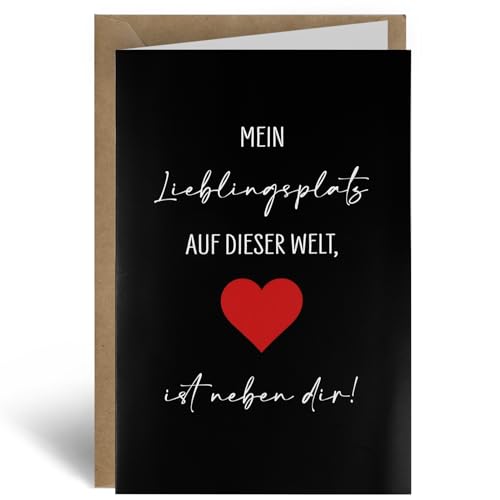 Ich liebe Dich Karte mit Umschlag Valentinstag Valentinskarte Faltkarte Grußkarte Liebeskarte Geschenke Klappkarte Geschenkideen für Partner Frauen ihn/sie Liebesgrußkarten Liebesgeschenk von GEBETTER