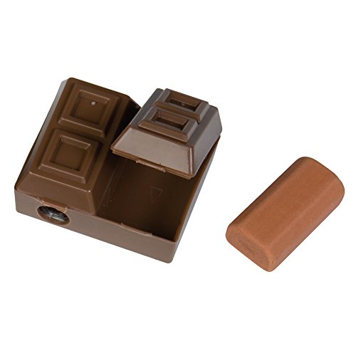 Raymond Geddes Chocolate Bar Sharpener with Scented Eraser 24/Bag Pencil Sharpner (70469) von GEDDES