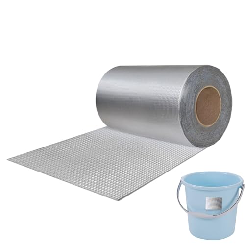 GEDOX Wasserdichtes Klebeband aus Aluminiumfolie, Silberaluminiumband,Handwerksband, strapazierfähiges Band - Hochviskoses Aluminiumband für Leitungen, Reparatur von Lecks in von GEDOX