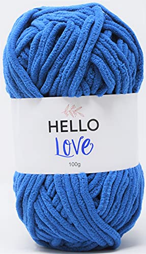 HELLO LOVE CK230-012 Garn, Polyester, dolphin blue, 100g von Hello Love