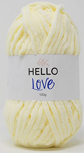 HELLO LOVE Garn, Elfenbein, 100 g von GEEGVV