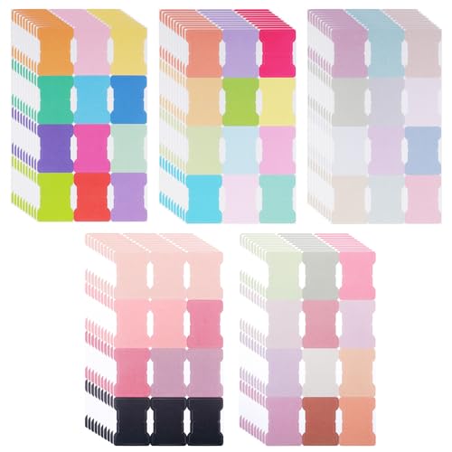 GEEHUA 25 Blatt/300 Stück Haftmarker, Selbstklebend Index Tabs abile Haftnotizen Tabs Trennstreifen Griffregister Karteikarten Haftnotizen Pastell Index Tabs Monatsplaner Page Marker für Bücher von GEEHUA