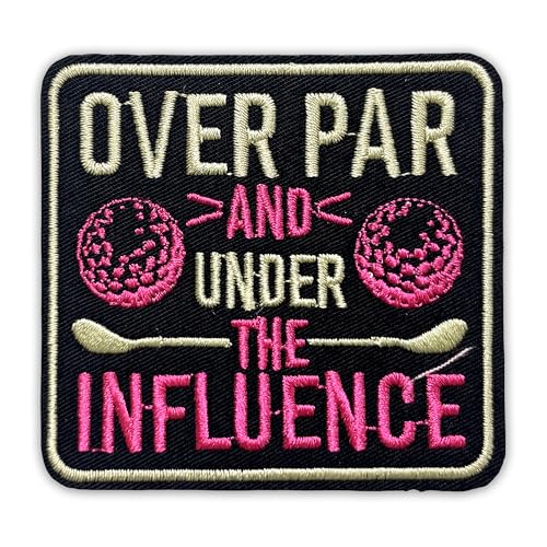 Aufnäher mit Aufdruck "Over Par and Under The Influence", 7,6 cm, Golfbälle, professionelle Golfer, zum Aufbügeln oder Aufnähen, für Trucker, Mützen, Kleidung, Rucksack, DIY-Zubehör, Geschenk für Aufnäher mit Aufdruck "Over Par and Under The Influence", 7,6 cm, Golfbälle, professionelle Golfer, zum Aufbügeln oder Aufnähen, für Trucker, Mützen, Kleidung, Rucksack, DIY-Zubehör, Geschenk für von GELATUDU