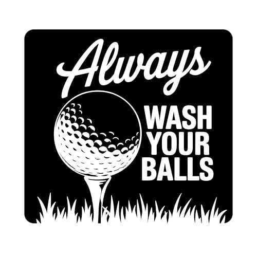 Aufnäher mit Aufschrift "Always Wash Your Balls", 7,6 cm, Golfball-Geschenke für Golfer, lustige Geschenke, zum Aufbügeln oder Aufnähen, Stickerei, Stoffapplikation für Trucker, Hüte, Kleidung, von GELATUDU