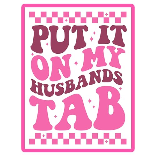 Aufnäher mit Aufschrift "Put It On My Husbands", 7,6 cm, lustiges Zitat für Ehefrau und Ehemann, sarkastisch, zum Aufbügeln oder Aufnähen, für Trucker, Hüte, Kleidung, Rucksack, DIY-Zubehör von GELATUDU