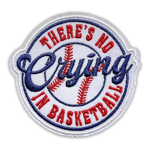 Aufnäher mit Aufschrift "There's Not Crying In Basketball", 7,6 cm, Basketball-Liebhaber, Sport, zum Aufbügeln oder Aufnähen, Stickerei-Aufnäher für Trucker, Mütze, Kleidung, Rucksack, DIY-Zubehör Aufnäher mit Aufschrift "There's Not Crying In Basketball", 7,6 cm, Basketball-Liebhaber, Sport, zum Aufbügeln oder Aufnähen, Stickerei-Aufnäher für Trucker, Mütze, Kleidung, Rucksack, DIY-Zubehör von GELATUDU